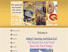 Tablet Screenshot of abbeyscateringandkiosk.com